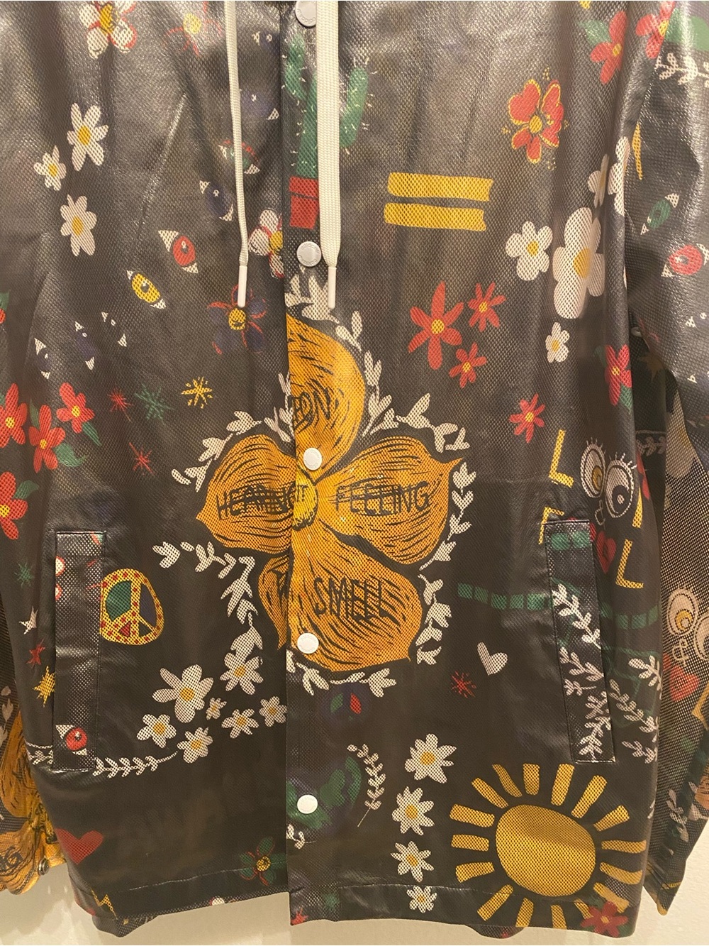 RARE Adidas Originals x Pharrell Williams Artist Doodle Jacket Sz L $130 - Picture 3 of 14